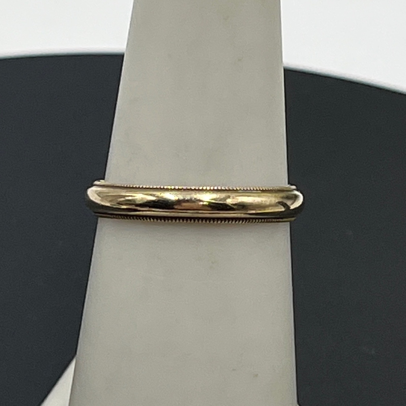 Golden Circle Vintage Estate 14k Yellow Gold Wedding Domed Band Ring Sz 7, 2.32g